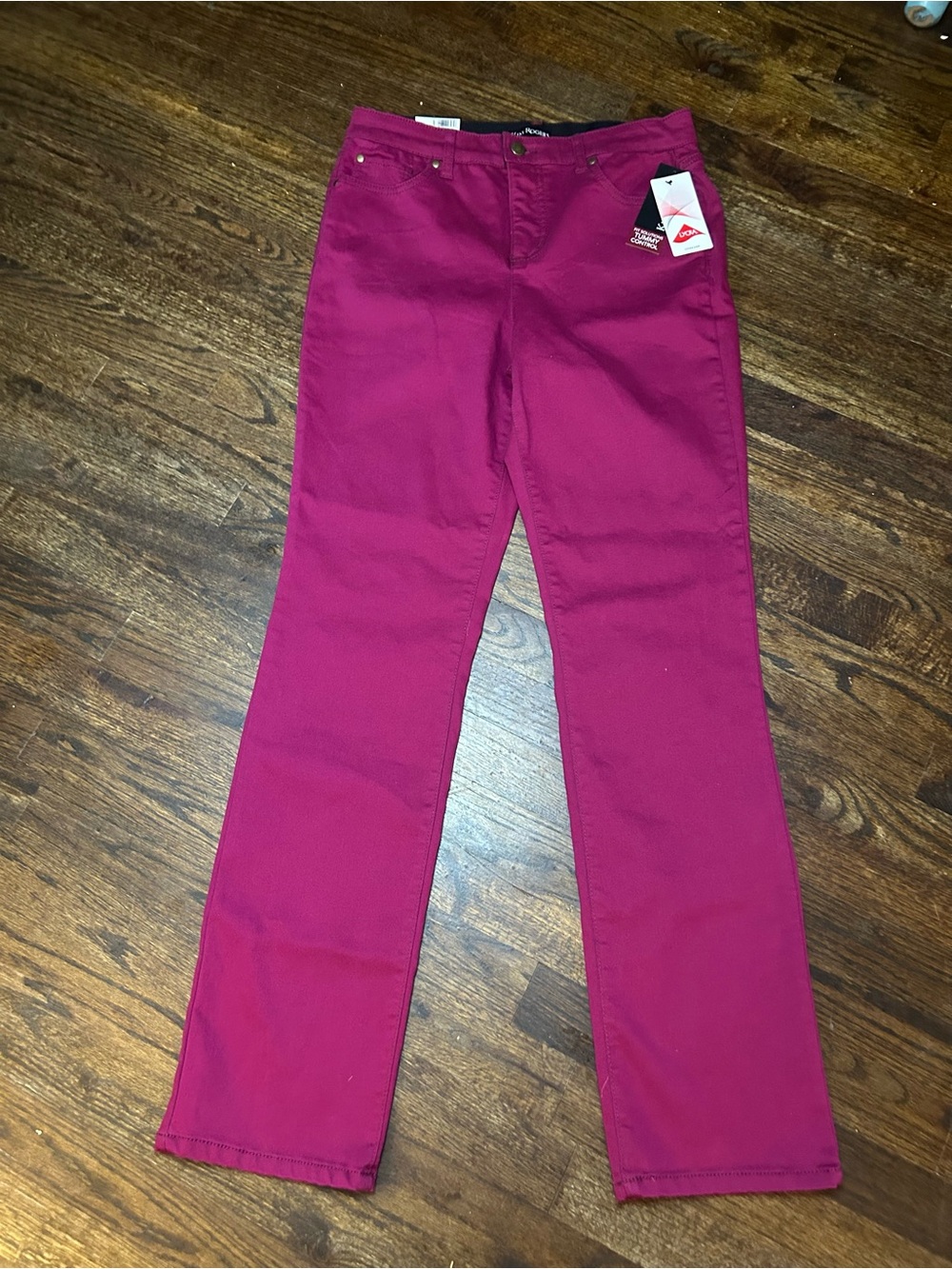 Kim Rogers Straight Leg Jeans - Magenta